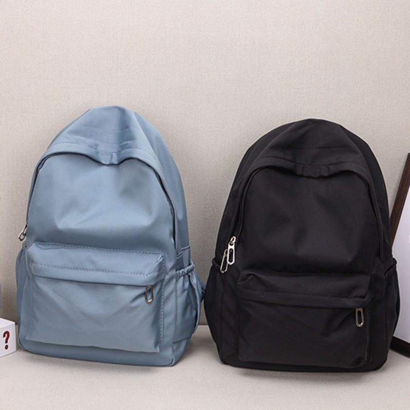 Ransel Kasual Warna Solid untu - Canvas Backpack Casual ulasan dan harga